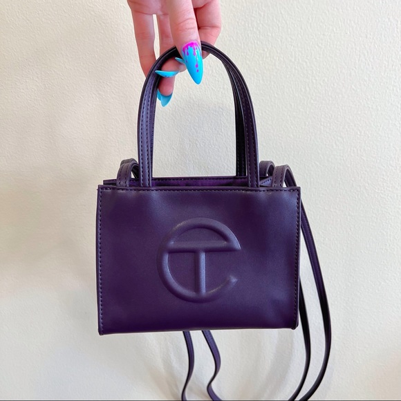 Telfar Handbags - Authentic Telfar Small Shopping Bag Eggplant OS